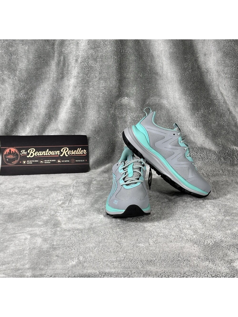 Puma Women's Size 6.5 Reflect Lite Trail PTX Shoes Gray/Mint Green 311228-03